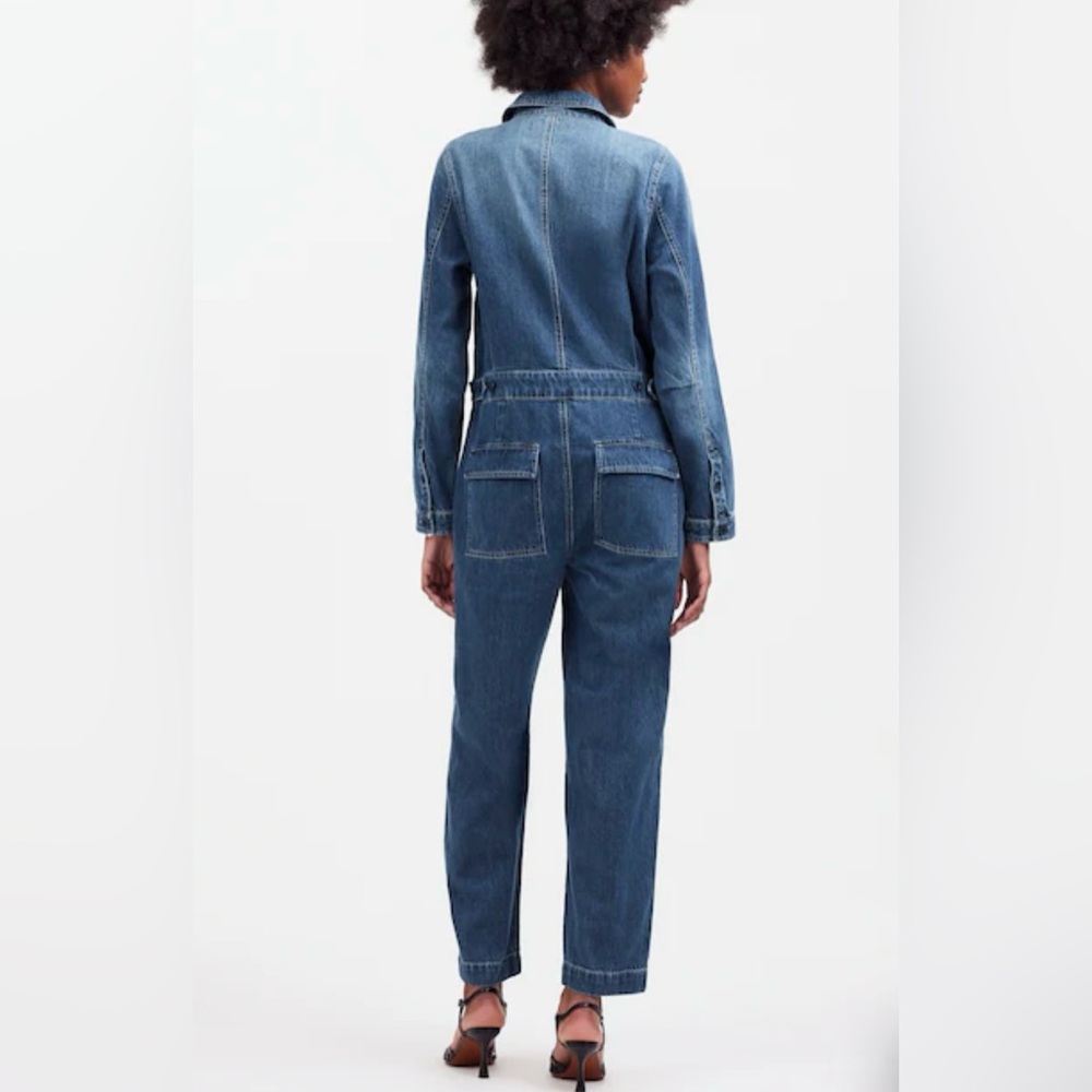 NWT Madewell Utility Coveralls Blue Denim - Picture 4 of 14